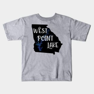 West Point Lake Over Georgia Kids T-Shirt